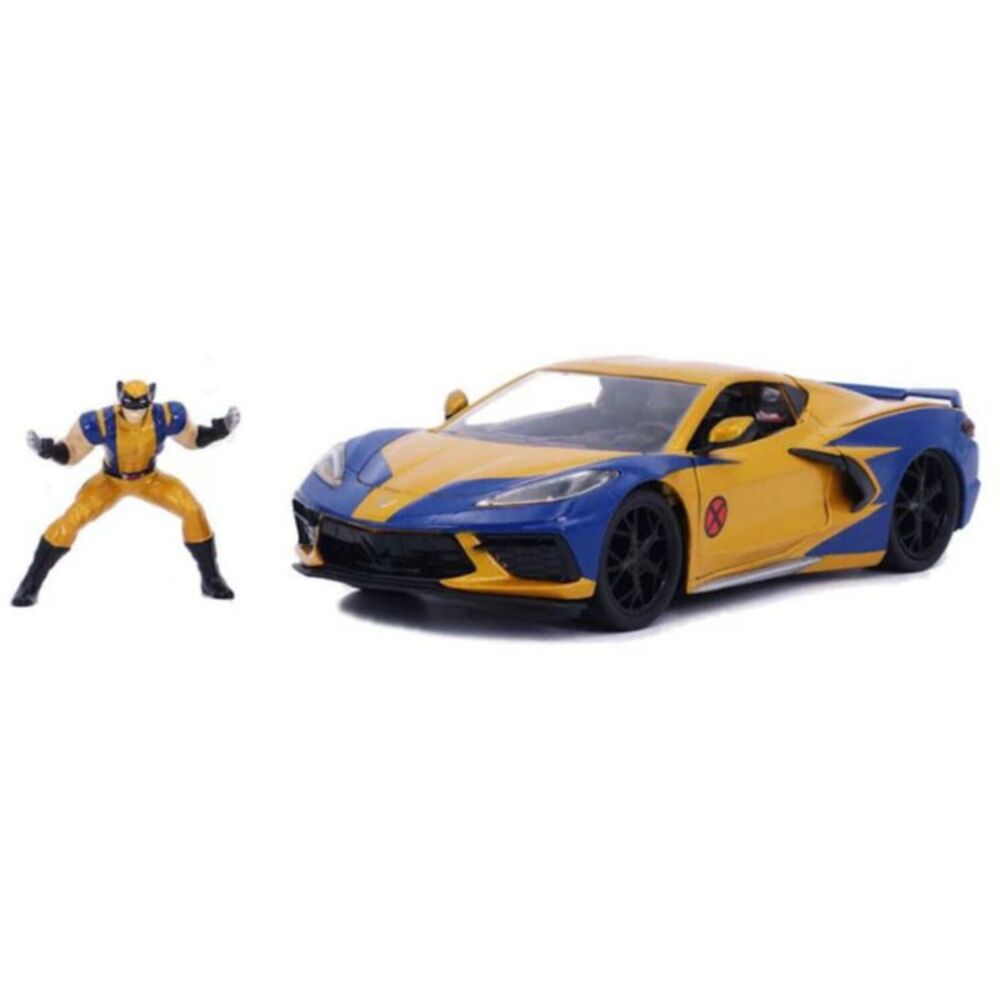 Jada Toys - 1:24 Marvel - Hollywood Rides - 2020 Corvette C8 with Wolverine